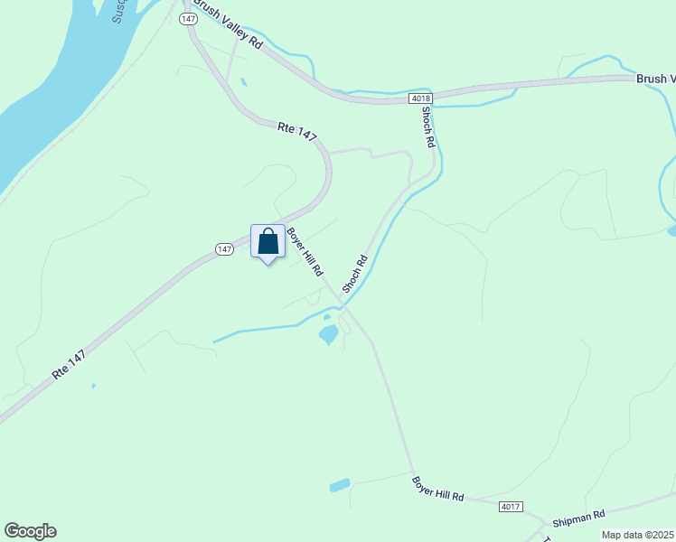 map of restaurants, bars, coffee shops, grocery stores, and more near Shoch Road in Sunbury
