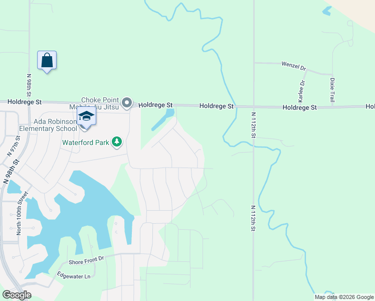 map of restaurants, bars, coffee shops, grocery stores, and more near 10730 Crescent Moon Drive in Lincoln