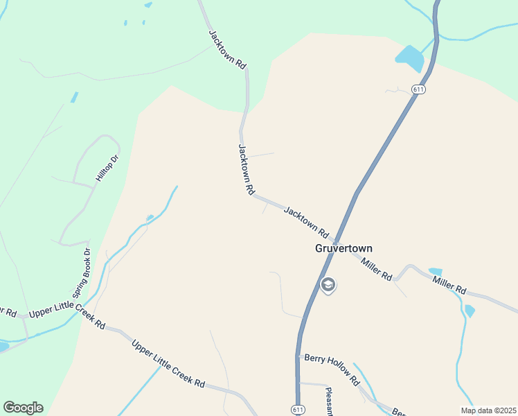 map of restaurants, bars, coffee shops, grocery stores, and more near 9580 Jacktown Road in Bangor