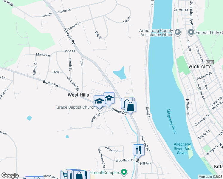 145 East Brady Road, Kittanning PA Walk Score