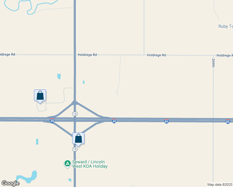 map of restaurants, bars, coffee shops, grocery stores, and more near 2755 Holdrege Road in Seward