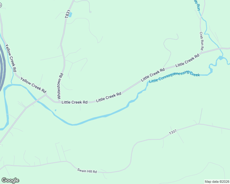 map of restaurants, bars, coffee shops, grocery stores, and more near 449 Little Creek Road in Harmony