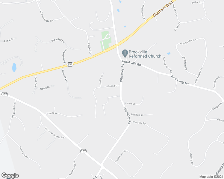 map of restaurants, bars, coffee shops, grocery stores, and more near 41 Wheatley Road in Glen Head