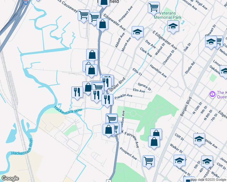 map of restaurants, bars, coffee shops, grocery stores, and more near 780 Charlotte Terrace in Ridgefield