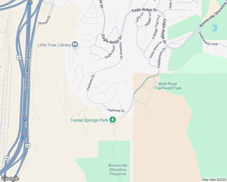 map of restaurants, bars, coffee shops, grocery stores, and more near 873 Silvertree Lane in North Salt Lake