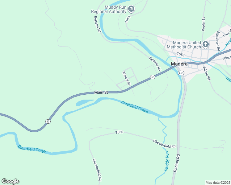 map of restaurants, bars, coffee shops, grocery stores, and more near Main Street in Madera