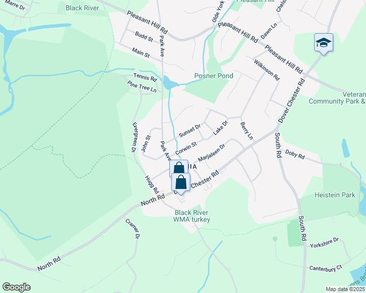 map of restaurants, bars, coffee shops, grocery stores, and more near 7 Corwin Street in Randolph