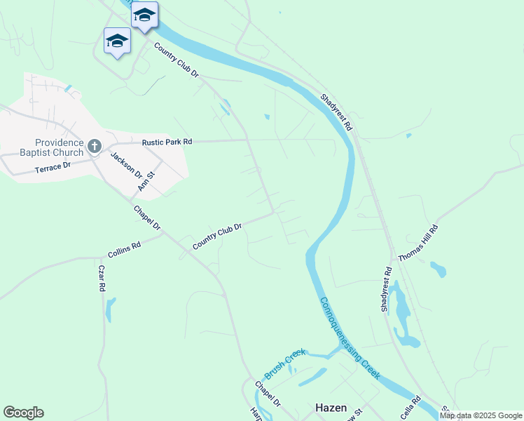 map of restaurants, bars, coffee shops, grocery stores, and more near 442 Country Club Dr in Ellwood City