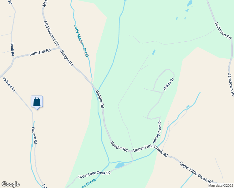 map of restaurants, bars, coffee shops, grocery stores, and more near 1326 DeCheser Lane in Bangor