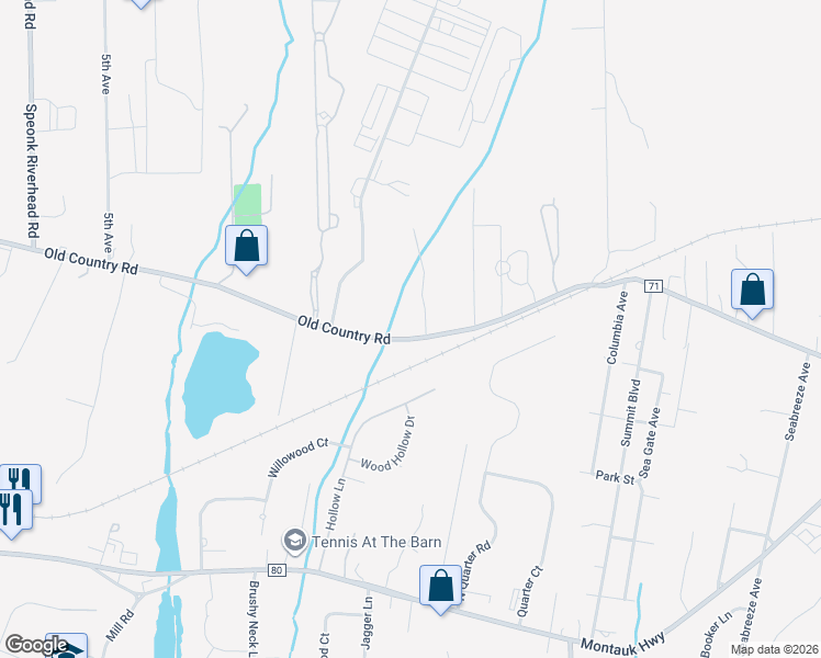 map of restaurants, bars, coffee shops, grocery stores, and more near 2 Sophia Court in Westhampton