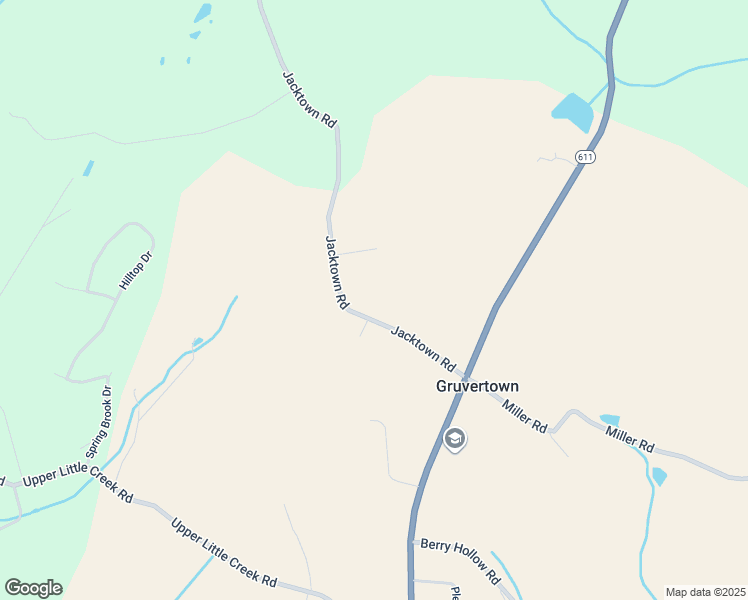 map of restaurants, bars, coffee shops, grocery stores, and more near 9587 Jacktown Road in Bangor