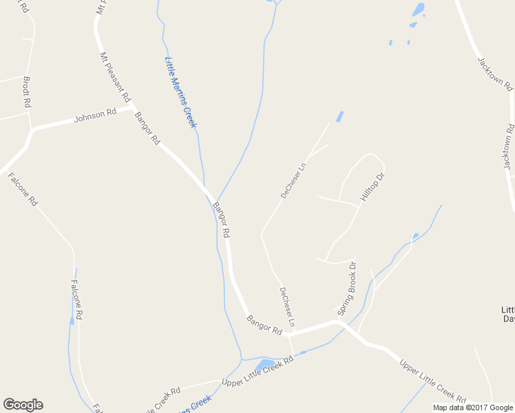 map of restaurants, bars, coffee shops, grocery stores, and more near 1326 DeCheser Lane in Bangor