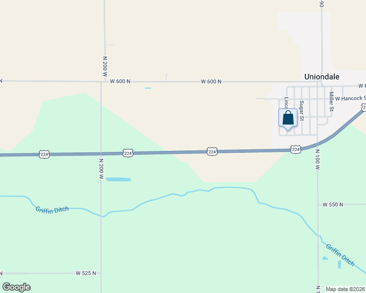 map of restaurants, bars, coffee shops, grocery stores, and more near 1000-1942 U.S. 224 in Uniondale