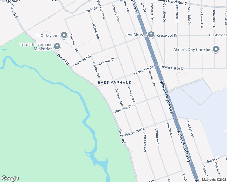 map of restaurants, bars, coffee shops, grocery stores, and more near 353 Decatur Avenue in Shirley