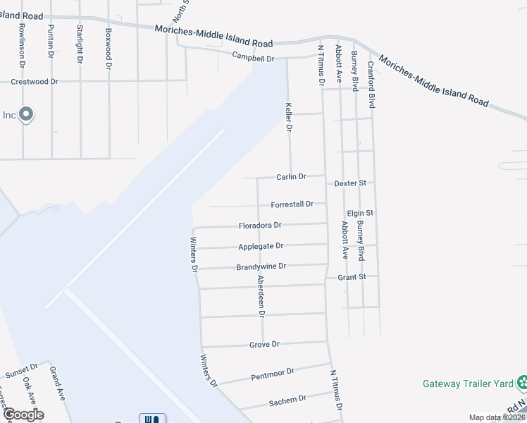 map of restaurants, bars, coffee shops, grocery stores, and more near 85 Aberdeen Drive in Mastic