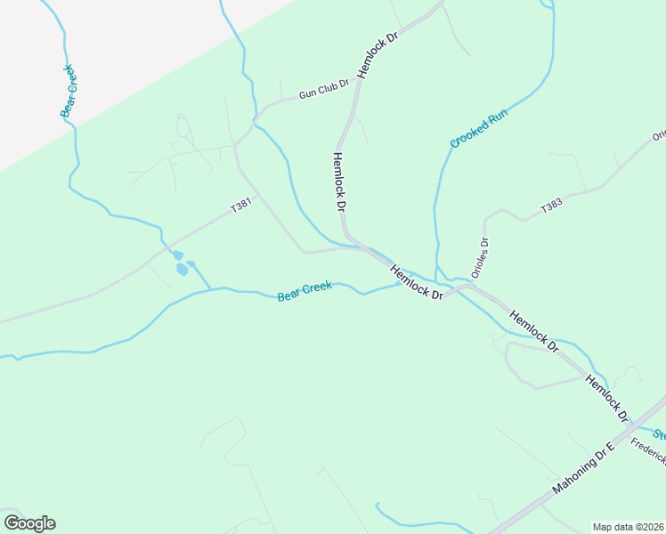 map of restaurants, bars, coffee shops, grocery stores, and more near 77 Stewart Creek Road in Lehighton