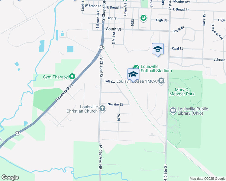 map of restaurants, bars, coffee shops, grocery stores, and more near 404 Beechwood Street in Louisville