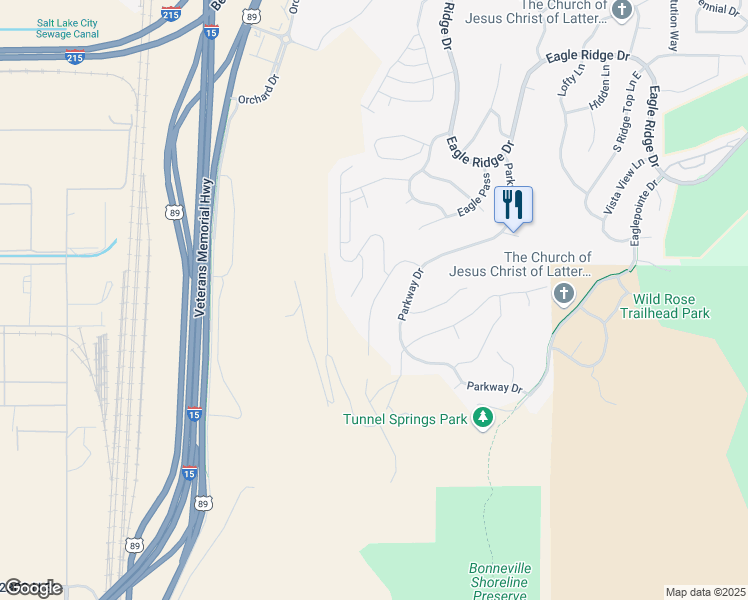 map of restaurants, bars, coffee shops, grocery stores, and more near 946 Winter Lane South in North Salt Lake