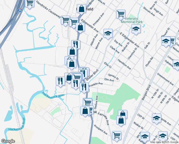 map of restaurants, bars, coffee shops, grocery stores, and more near 780 Charlotte Terrace in Ridgefield