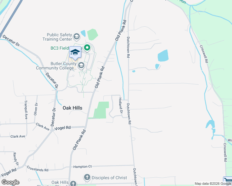 map of restaurants, bars, coffee shops, grocery stores, and more near 136 Dutchtown Road in Butler