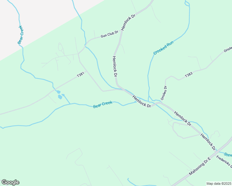 map of restaurants, bars, coffee shops, grocery stores, and more near 77 Stewart Creek Road in Lehighton