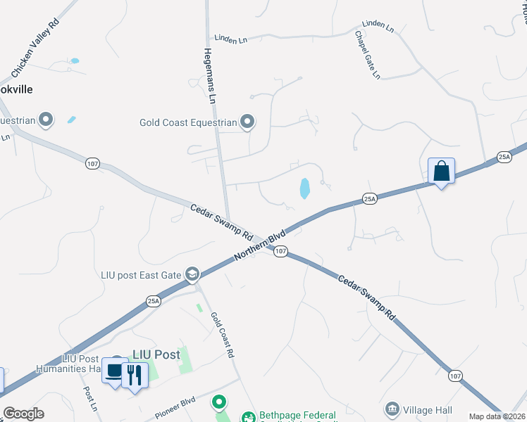 map of restaurants, bars, coffee shops, grocery stores, and more near 8 Charles Way in Glen Head