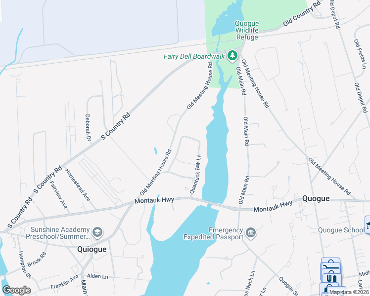 map of restaurants, bars, coffee shops, grocery stores, and more near 8 Quantuck Bay Lane in Westhampton Beach