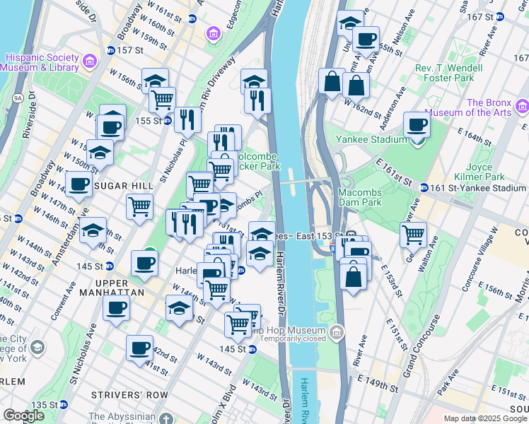 map of restaurants, bars, coffee shops, grocery stores, and more near 3908 7th Avenue in New York