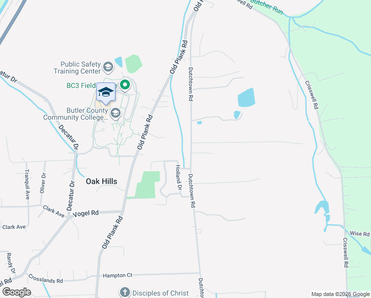 map of restaurants, bars, coffee shops, grocery stores, and more near 136 Dutchtown Rd in Butler