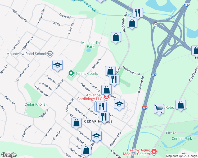 map of restaurants, bars, coffee shops, grocery stores, and more near 10 Gristmill Road in Hanover