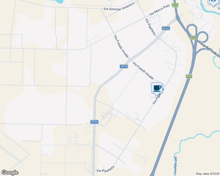 map of restaurants, bars, coffee shops, grocery stores, and more near 37 SP34 in Porto Torres