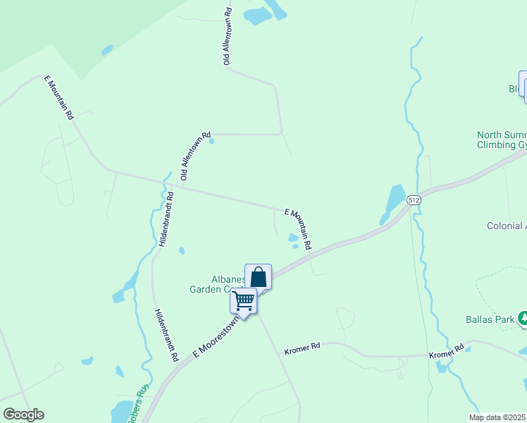 map of restaurants, bars, coffee shops, grocery stores, and more near 276 East Mountain Road in Wind Gap