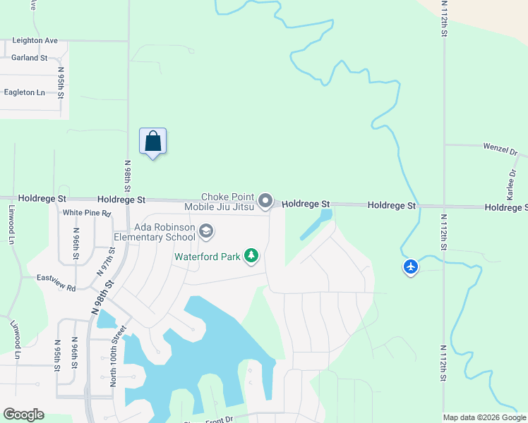 map of restaurants, bars, coffee shops, grocery stores, and more near 10333 White Pine Road in Lincoln