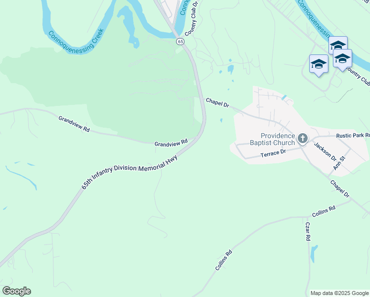 map of restaurants, bars, coffee shops, grocery stores, and more near 277 Grandview Road in Ellwood City