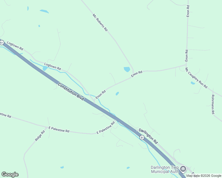 map of restaurants, bars, coffee shops, grocery stores, and more near 134 Enon Road in Darlington