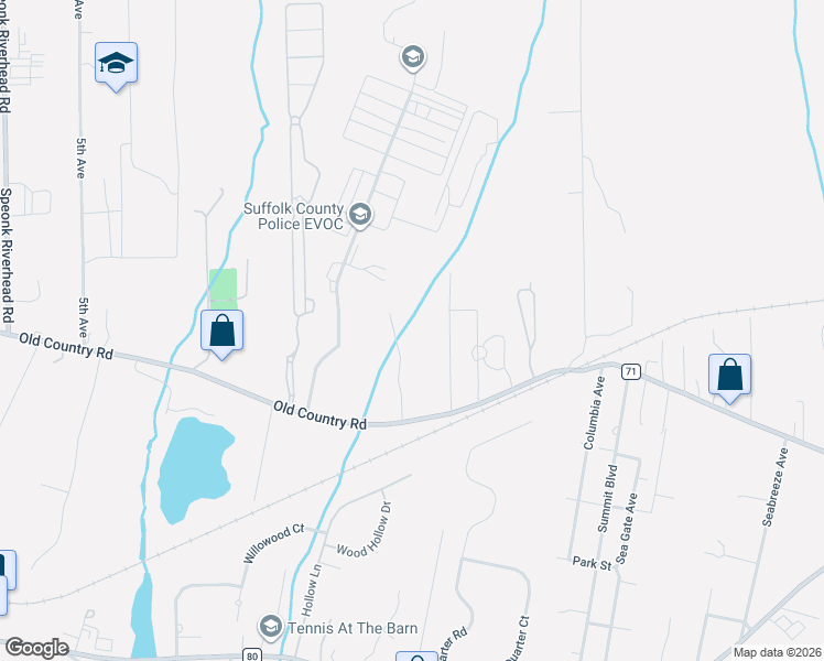 map of restaurants, bars, coffee shops, grocery stores, and more near 17 Sophia Court in Westhampton