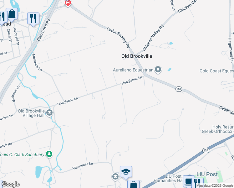 map of restaurants, bars, coffee shops, grocery stores, and more near in Glen Head