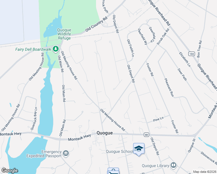 map of restaurants, bars, coffee shops, grocery stores, and more near 7 Post Fields Lane in Quogue