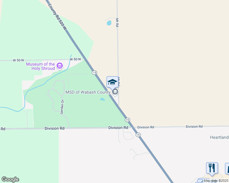 map of restaurants, bars, coffee shops, grocery stores, and more near 246 North 300 West in Wabash