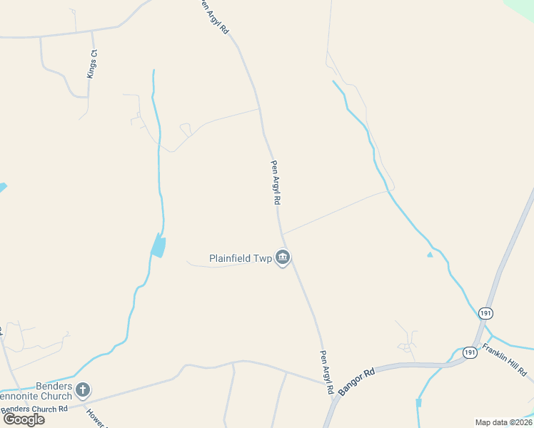 map of restaurants, bars, coffee shops, grocery stores, and more near 1587 Pen Argyl Rd in Pen Argyl