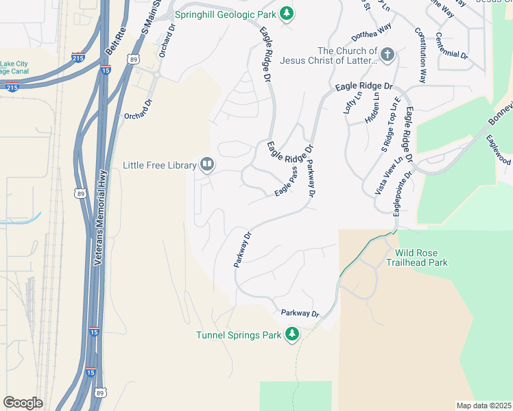 map of restaurants, bars, coffee shops, grocery stores, and more near 721 Eagle Pass in North Salt Lake