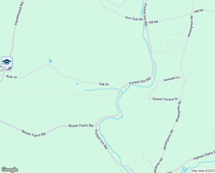 map of restaurants, bars, coffee shops, grocery stores, and more near Oak Street in Carbon County