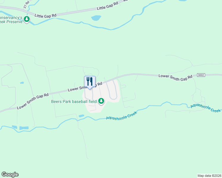 map of restaurants, bars, coffee shops, grocery stores, and more near 29-54 Blue Mountain View in Kunkletown