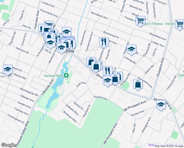 map of restaurants, bars, coffee shops, grocery stores, and more near in 