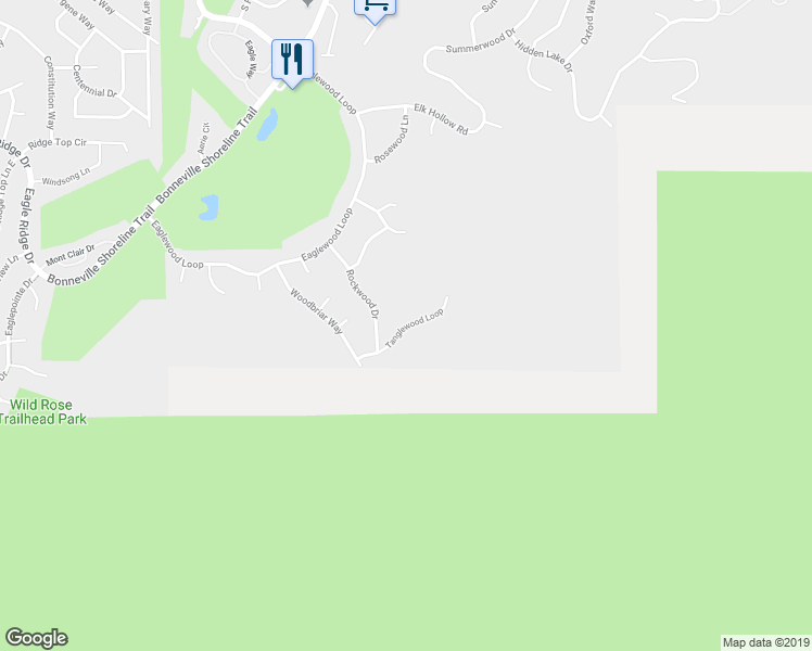 map of restaurants, bars, coffee shops, grocery stores, and more near 747 Tanglewood Loop in North Salt Lake