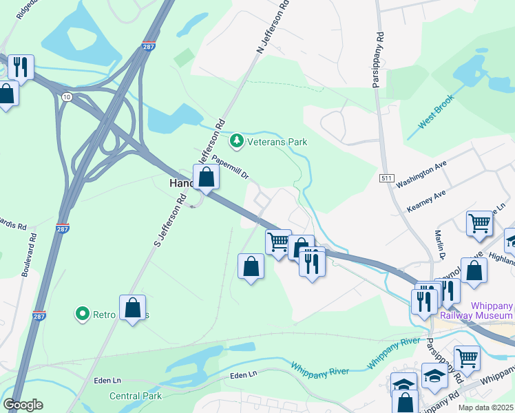 map of restaurants, bars, coffee shops, grocery stores, and more near 110 Stone Creek Court in Hanover