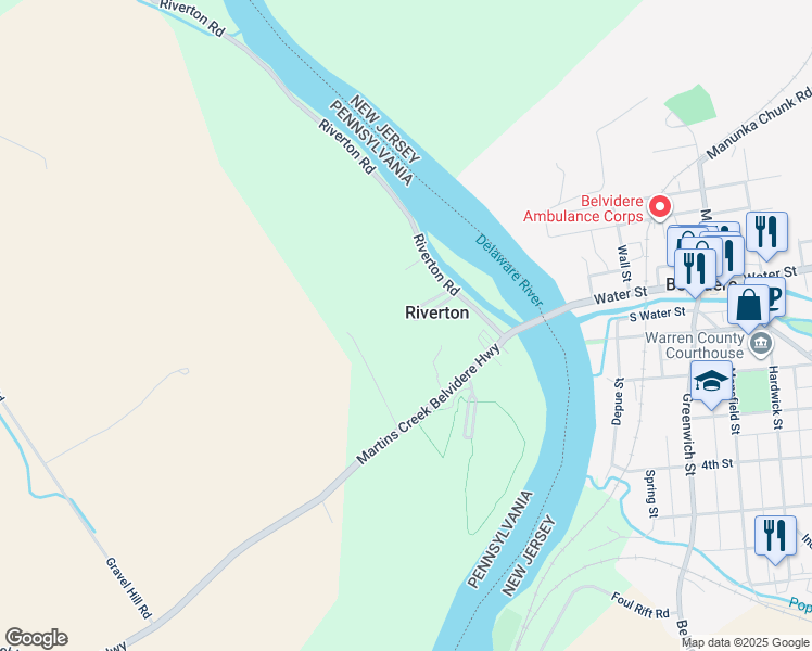 map of restaurants, bars, coffee shops, grocery stores, and more near 9631 Rivers Edge Park in Bangor