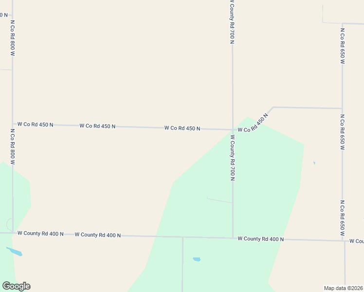 map of restaurants, bars, coffee shops, grocery stores, and more near 7245 West 450 North in Royal Center