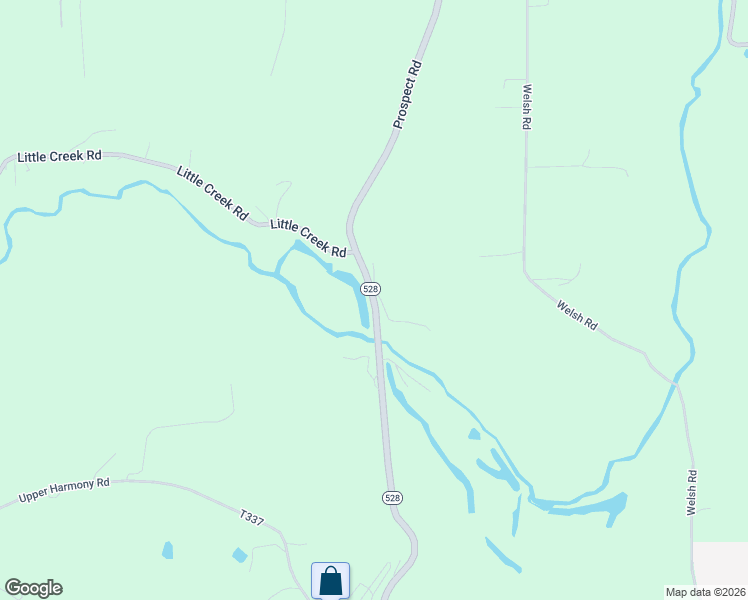 map of restaurants, bars, coffee shops, grocery stores, and more near 899 Prospect Road in Evans City