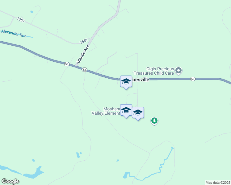 map of restaurants, bars, coffee shops, grocery stores, and more near 4934 Green Acre Road in Houtzdale
